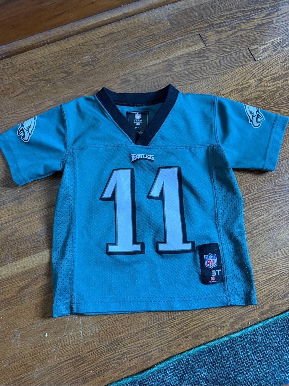 NFL Philadelphia Eagles Teal Kids Football Jersey #11